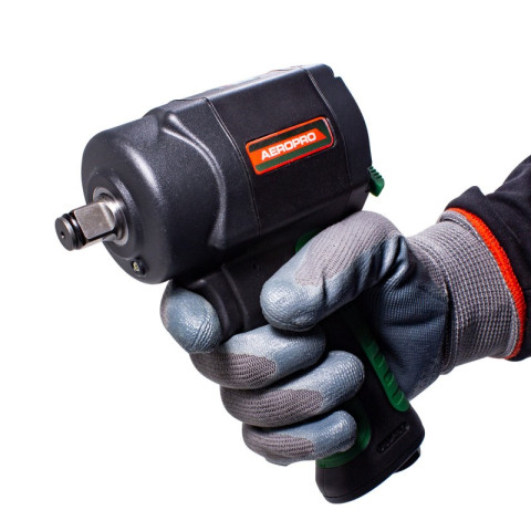 Пневмогайковерт ударный "Twin Hammer" 1/2"(1220Нм, 9000rpm,170л/мин, 6.2bar) ROCKFORCE RF-82545