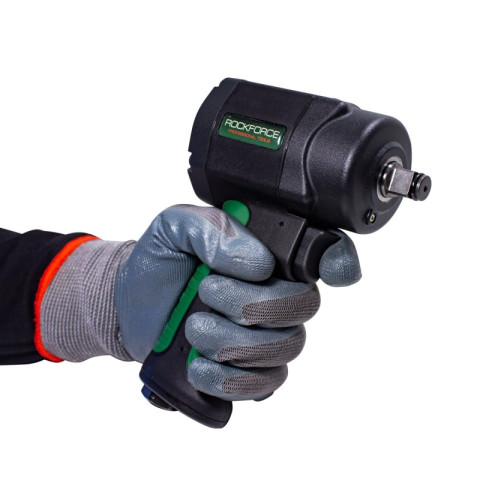 Пневмогайковерт ударный "Twin Hammer" 1/2"(1220Нм, 9000rpm,170л/мин, 6.2bar) ROCKFORCE RF-82545