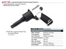 Гайковерт пневматический TOPTUL 3/4" 813N/m 6300 об/мин KAAB2460