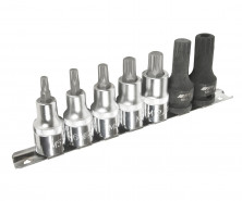 Набор головок с насадкой SPLINE 1/2" 7ед.