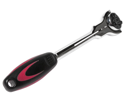 Трещотка с вращающейся головкой 3/8" 72зубца 237мм