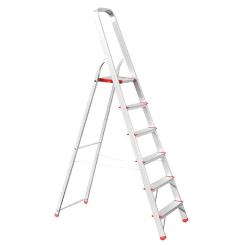 Стремянка алюминиевая 6 ступеней INTERTOOL LT-1006
