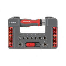 Отвертка реверсивная с комплектом насадок и головок 38 ед, STORM INTERTOOL VT-3638