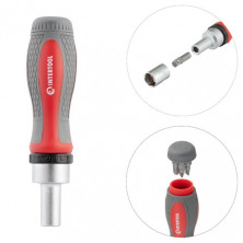 Отвертка реверсивная с комплектом насадок и головок 38 ед, STORM INTERTOOL VT-3638