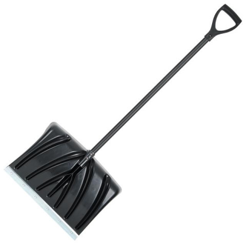 Лопата для уборки снега 460*340мм с ручкой 1300 мм INTERTOOL FT-2021
