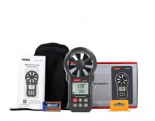 Анемометр крыльчатый USB, Bluetooth 0,3-30м/с, -10-45°C WINTACT WT87B