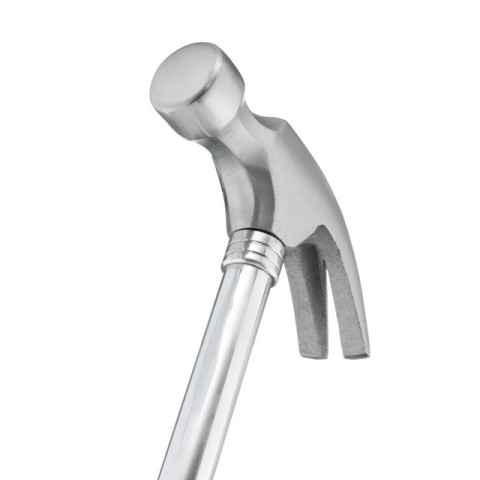 Молоток столярный с гвоздодером 450г. с металлической ручкой INTERTOOL HT-0224