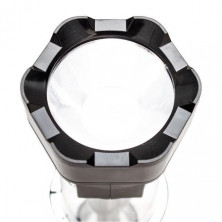 Фонарь аккумуляторный 1LED 1W + 12 LED INTERTOOL LB-0111