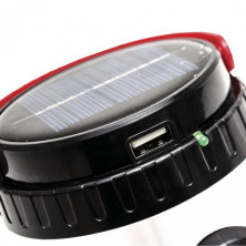 Фонарь аккумуляторный 1LED 1W + 12 LED INTERTOOL LB-0111