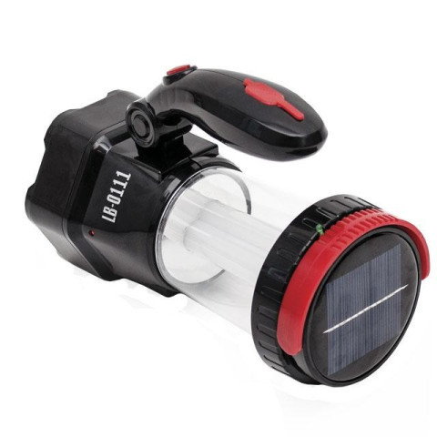 Фонарь аккумуляторный 1LED 1W + 12 LED INTERTOOL LB-0111