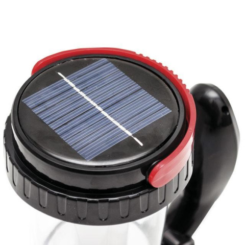 Фонарь аккумуляторный 1LED 1W + 12 LED INTERTOOL LB-0111