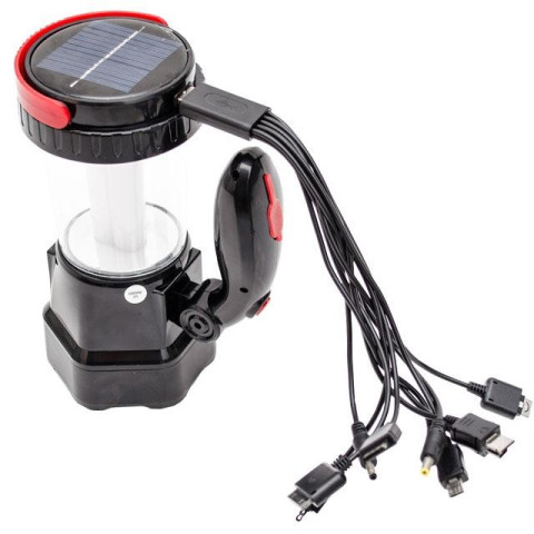 Фонарь аккумуляторный 1LED 1W + 12 LED INTERTOOL LB-0111