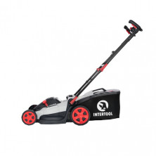 Газонокосилка электрическая 1800Вт, 230В, 3200об/мин, ширина захвата 400мм, высота среза 25-75мм, контейнер 40 литров INTERTOOL DT-2265
