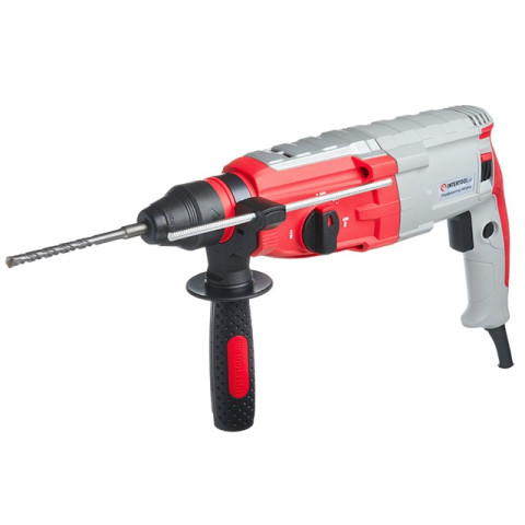 Перфоратор 1000 Вт, 3.5 Дж, 0-1300 об/мин, 0-5100 уд/мин, 3 режима, SDS plus INTERTOOL DT-0185