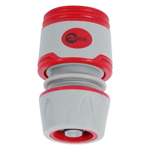 Конектор с аквостопом 1/2" для шланга 1/2" INTERTOOL GE-1119