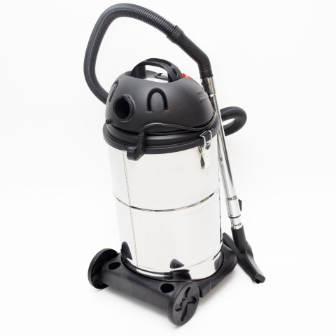 Пылесос строительный 30 л., корпус из нерж. стали, 1400 Вт. INTERTOOL DT-1030