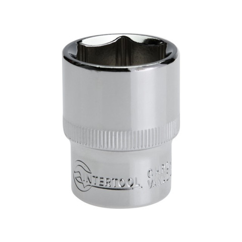 Головка шестигранная 1/2", 23мм*38мм, Cr-V INTERTOOL ET-0023