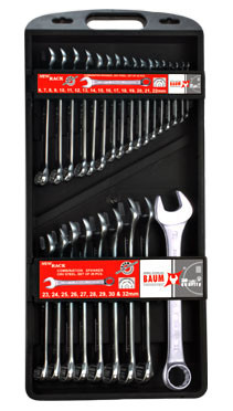 Набор ключей рожково-накидных в пластиковом держателе 26 пр. (6-32 мм) (код 30-26MP)