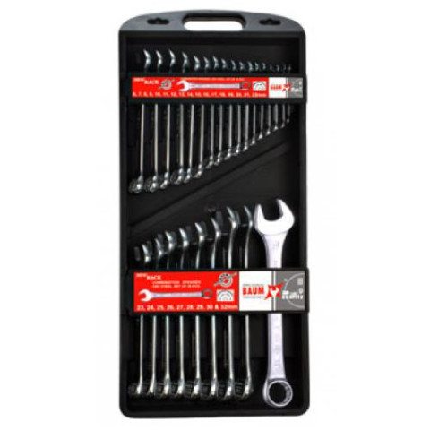 Набор ключей рожково-накидных в пластиковом держателе 26 пр. (6-32 мм) (код 30-26MP)