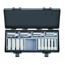 1/2" Набор головок 12-гранный глубоких 14 пр. (10-32 мм) (код 4143-9)