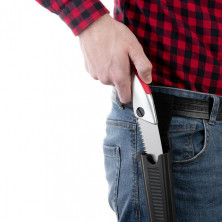 Ножовка садовая прямая 210 мм, с металлической ручкой, пластиковый чехол INTERTOOL HT-3145