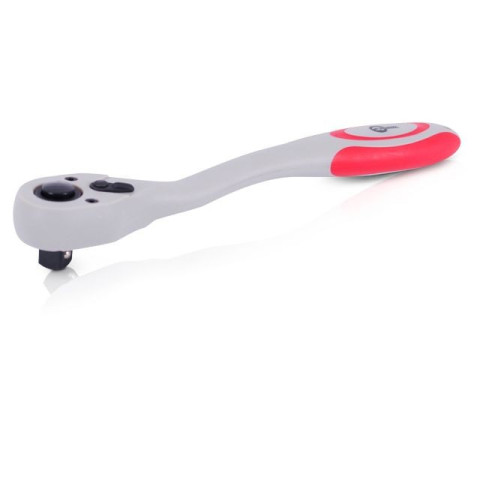 Рукоятка (трещотка) с храповым механизмом на 72 зуба 1/2" изогнутая Проф. INTERTOOL HT-2109