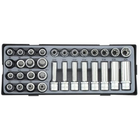 1/2" Набор головок 32 пр. (код T4322)