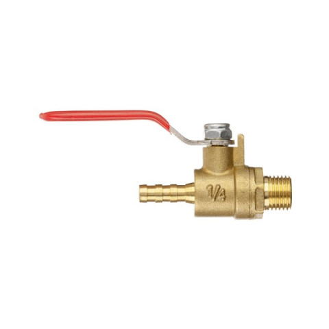 Кран шаровый воздушный, латунь, наружная резьба 1/4" на шланг 6мм, STORM INTERTOOL PT-1886