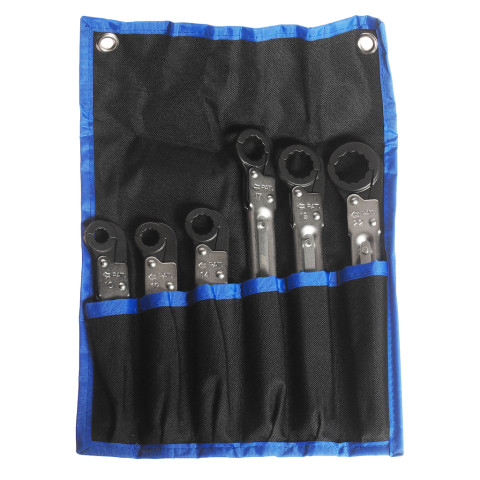 Набор ключей с трещоткой раскрывающихся 10-22мм 6ед