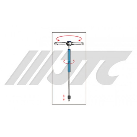 Т-образный ключ-трещотка 1/4"