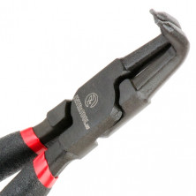 Щипцы для снятия и установки стопорных колец 180мм, изогнутые на сжим, 40CrV, фосфатированные. INTERTOOL HT-7017