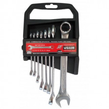 Набор ключей рожково-накидных в пластиковом держателе 8 пр. (7-17 мм) (код 30-08MP)