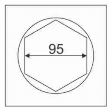 Головка ступичная 95мм 1" 6гр.