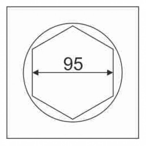 Головка ступичная 95мм 1" 6гр.