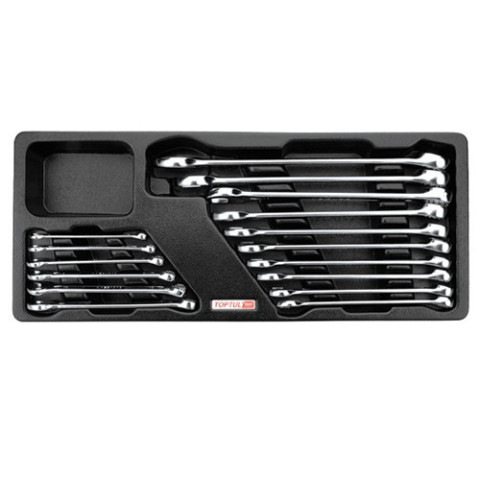 Набор рожково-накидных ключей 6-24мм 16 ед. (в ложементе) TOPTUL GAAT1602
