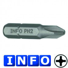 1/4 Бита Philips PH.2, L=30 мм (INFO 921302 I)