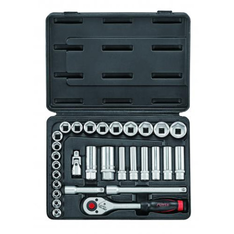 3/8 Набор инструмента 6-гр. 30 пр. (6-24 мм) (FORCE 3302)