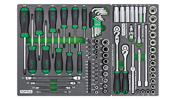Тележка с набором инструментов TOPTUL 7 секций 261ед. GE-26105