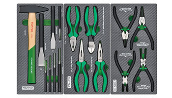 Тележка с набором инструментов TOPTUL 7 секций 261ед. GE-26105