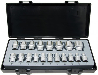 1/2" Набор головок 6-гранный 19 пр. (5/16"-1-1/4") (код 4194)