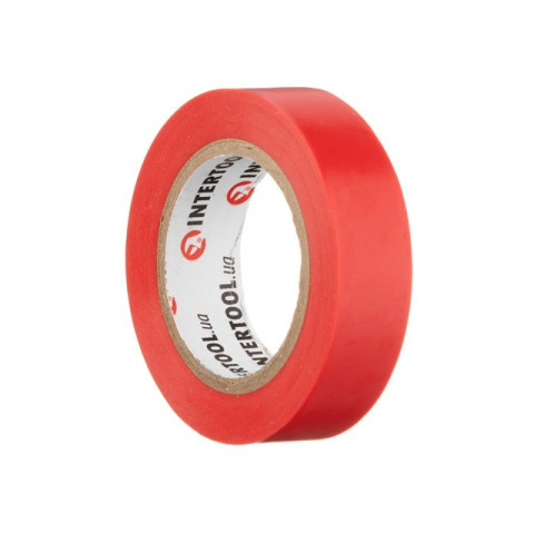 Лента изоляционная 0.15мм*17мм*10м красная INTERTOOL IT-0030