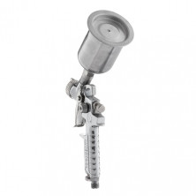 Краскопульт пневматический HP MINI, форсунка 0.5мм, верхний металлический бачок 125мл., 5бар INTERTOOL PT-0306