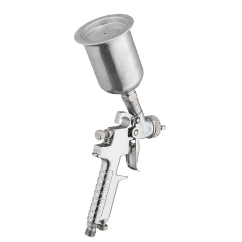 Краскопульт пневматический HP MINI, форсунка 0.5мм, верхний металлический бачок 125мл., 5бар INTERTOOL PT-0306