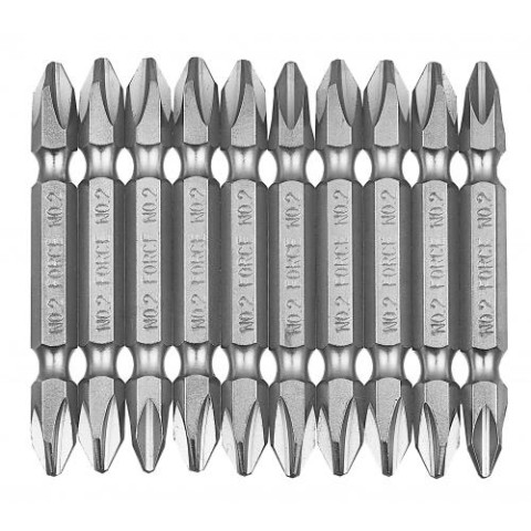 Набор бит крестовых Philips, двухсторонние РН.2, L=65 мм, 10 пр.