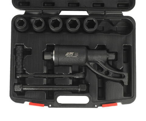 Ключ редукторный 1", 1:56, 3200Нм с набором головок 24-33мм 5ед