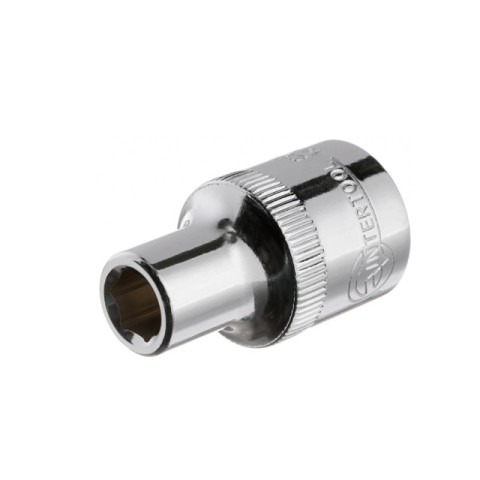 Головка шестигранная 1/2", 8ммx38мм Cr-V INTERTOOL ET-0008