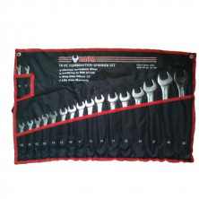 Набор ключей рожково-накидных на полотне 18 пр. (8-32 мм) (код 30-18M)