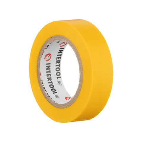 Лента изоляционная 0.15мм*17мм*10м желтая INTERTOOL IT-0032