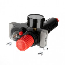 Блок подготовки воздуха 1/4", 5мкм, 850 л/мин, металл, профессиональный INTERTOOL PT-1435