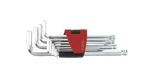 Набор ключей 6-гранных (HEX) Г-образных с шаром длинных 11 пр. (1.5-12 мм) (код 5116LB)